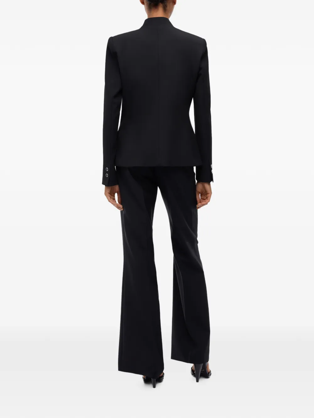 PINKO Blazer met mandarijnkraag en enkele rij knopen Zwart