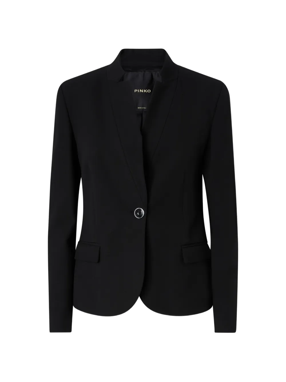 PINKO Blazer monopetto con colletto alla coreana - Nero