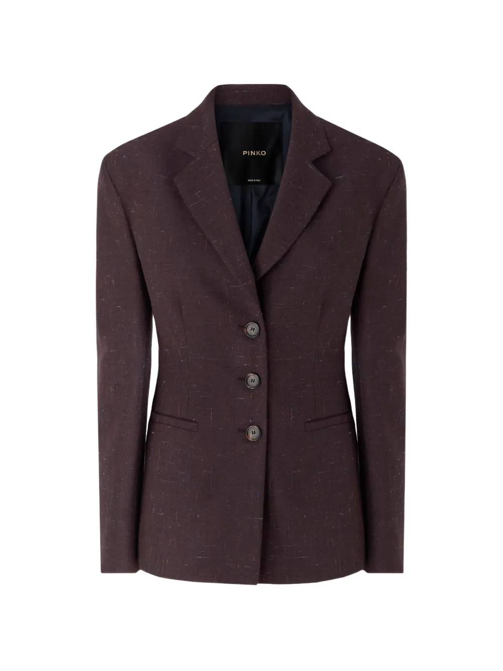 PINKO Blazer met enkele rij knopen Bruin