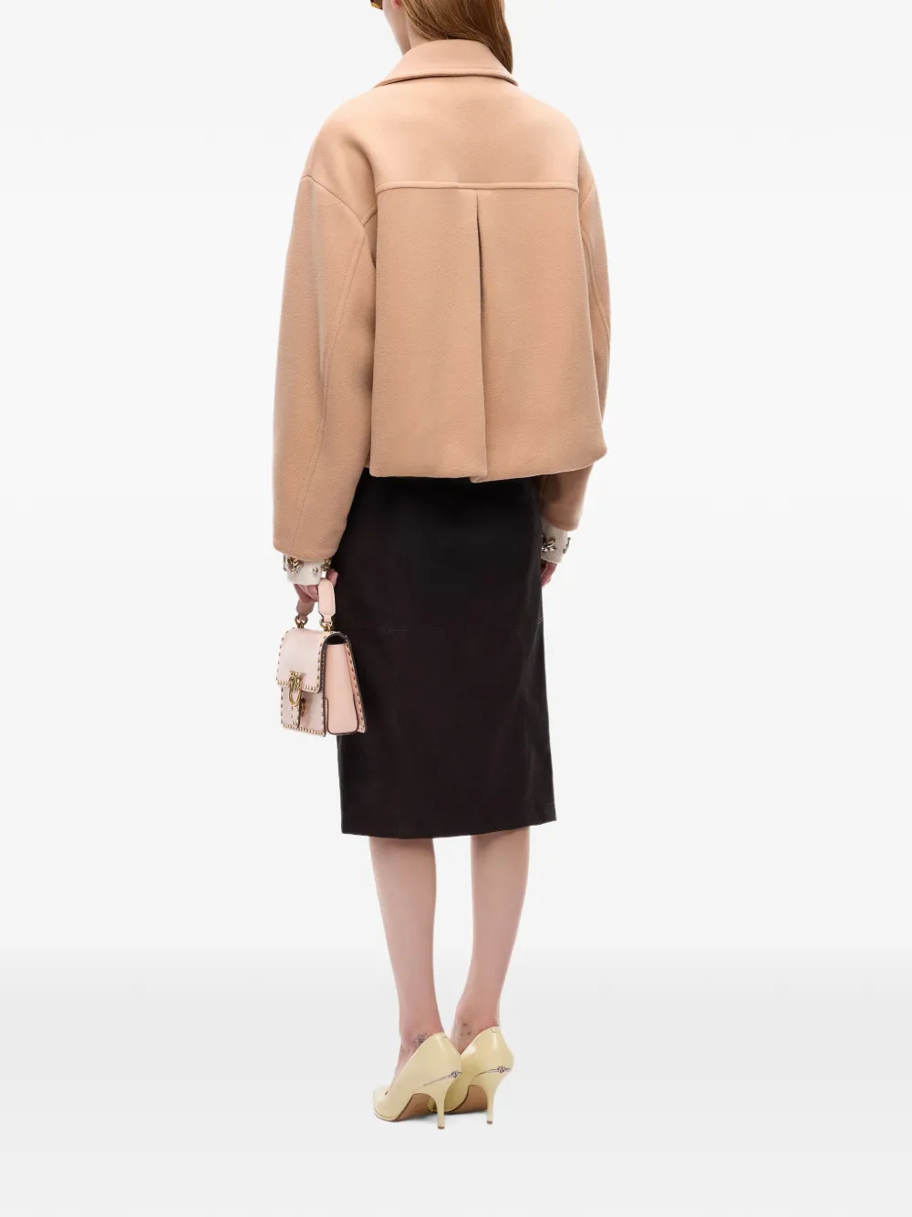 PINKO Jas met dubbele rij knopen Beige