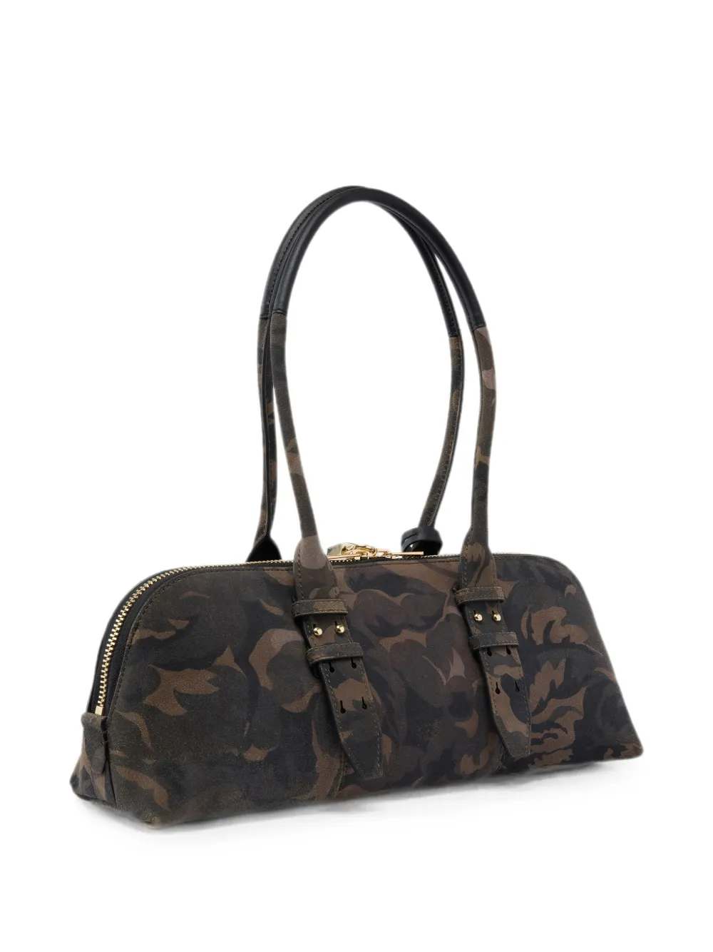 PINKO Shopper met camouflageprint Groen