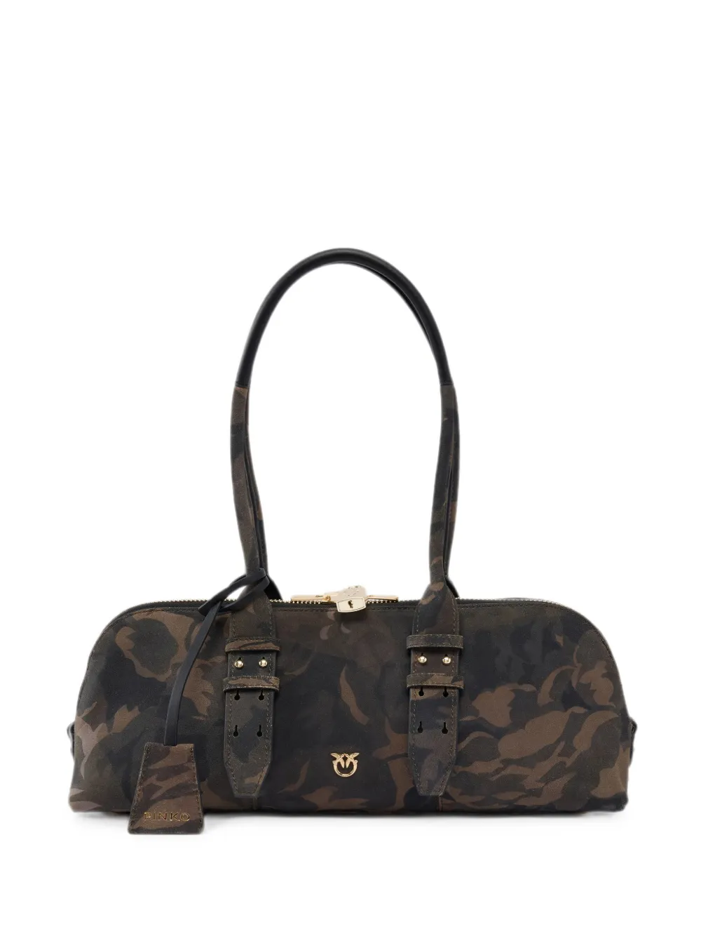 PINKO Shopper met camouflageprint Groen