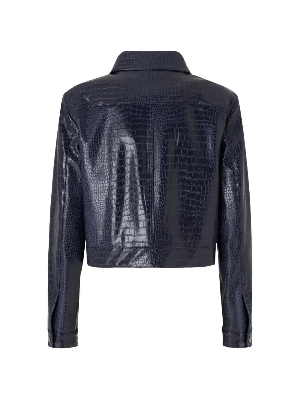 PINKO Jack met krokodillen-reliëf en rits Blauw