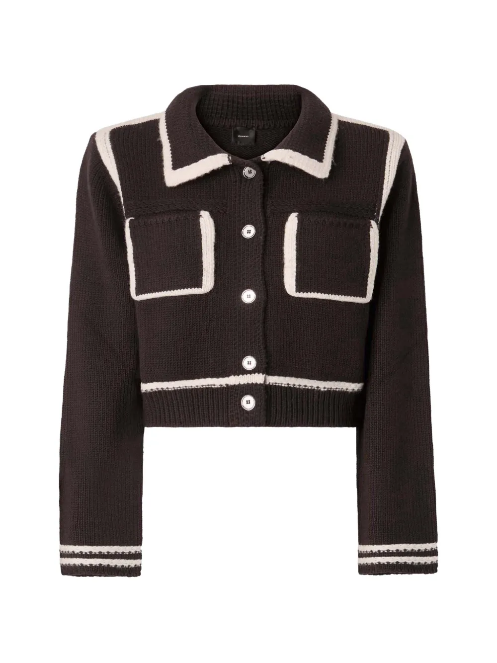 PINKO Jack met contrasterende afwerking Bruin
