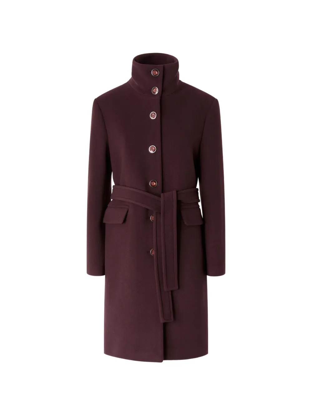 PINKO Button-down jas met ceintuur Bruin
