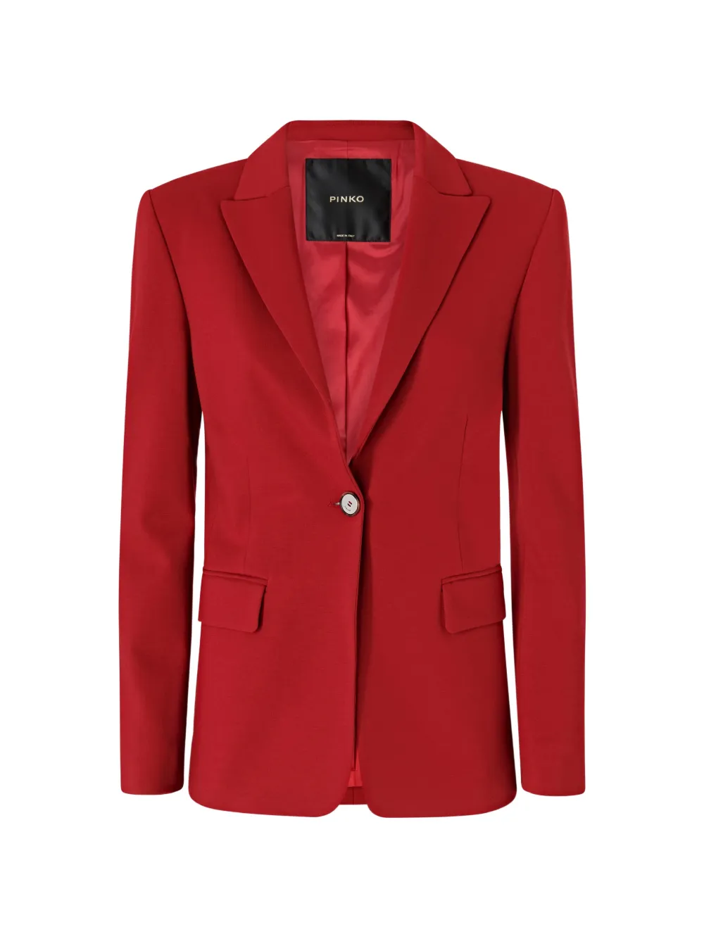 PINKO single-breasted peaked-lapels blazer - Rosso