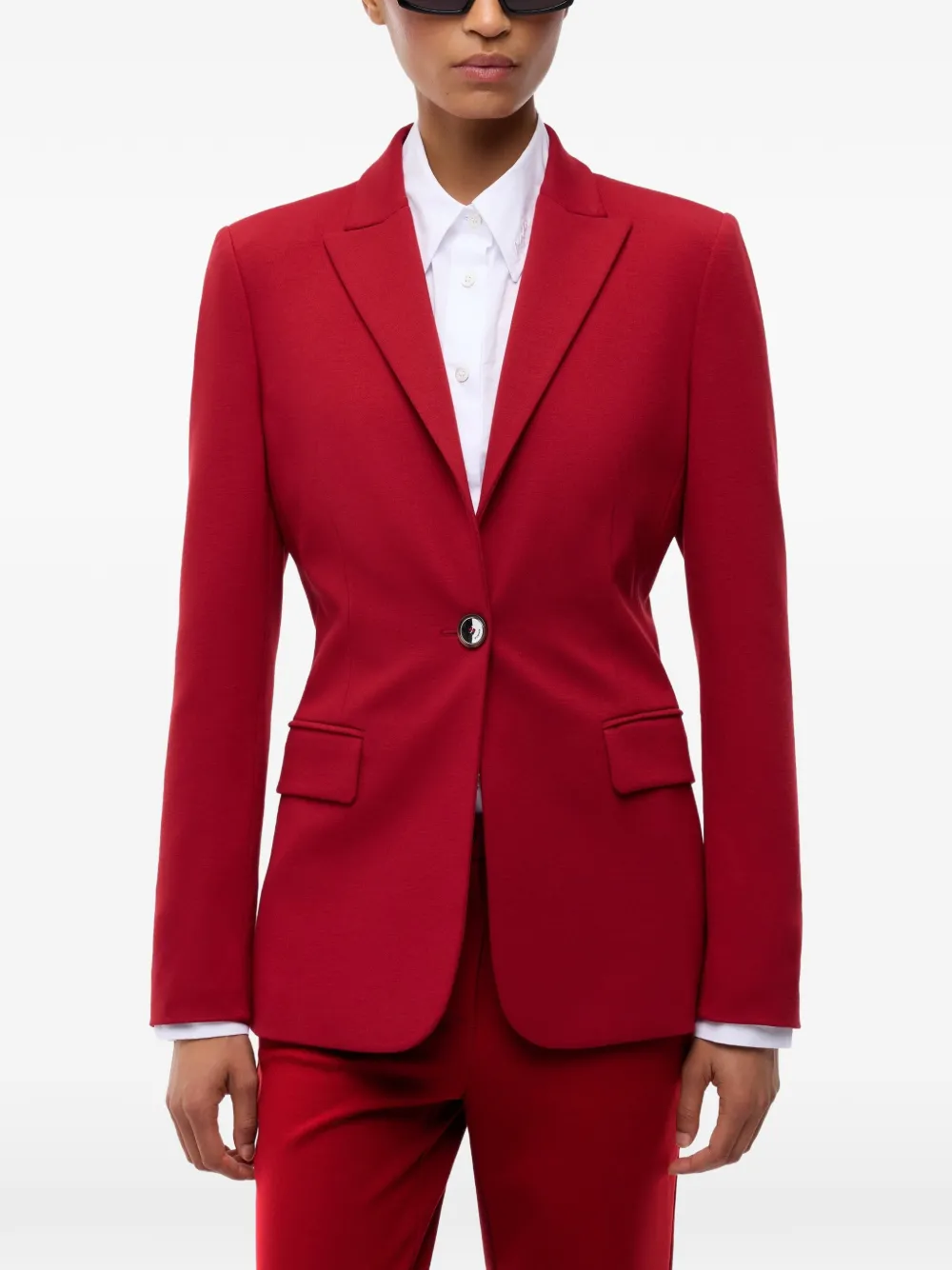 PINKO Blazer met dubbele rij knopen Rood