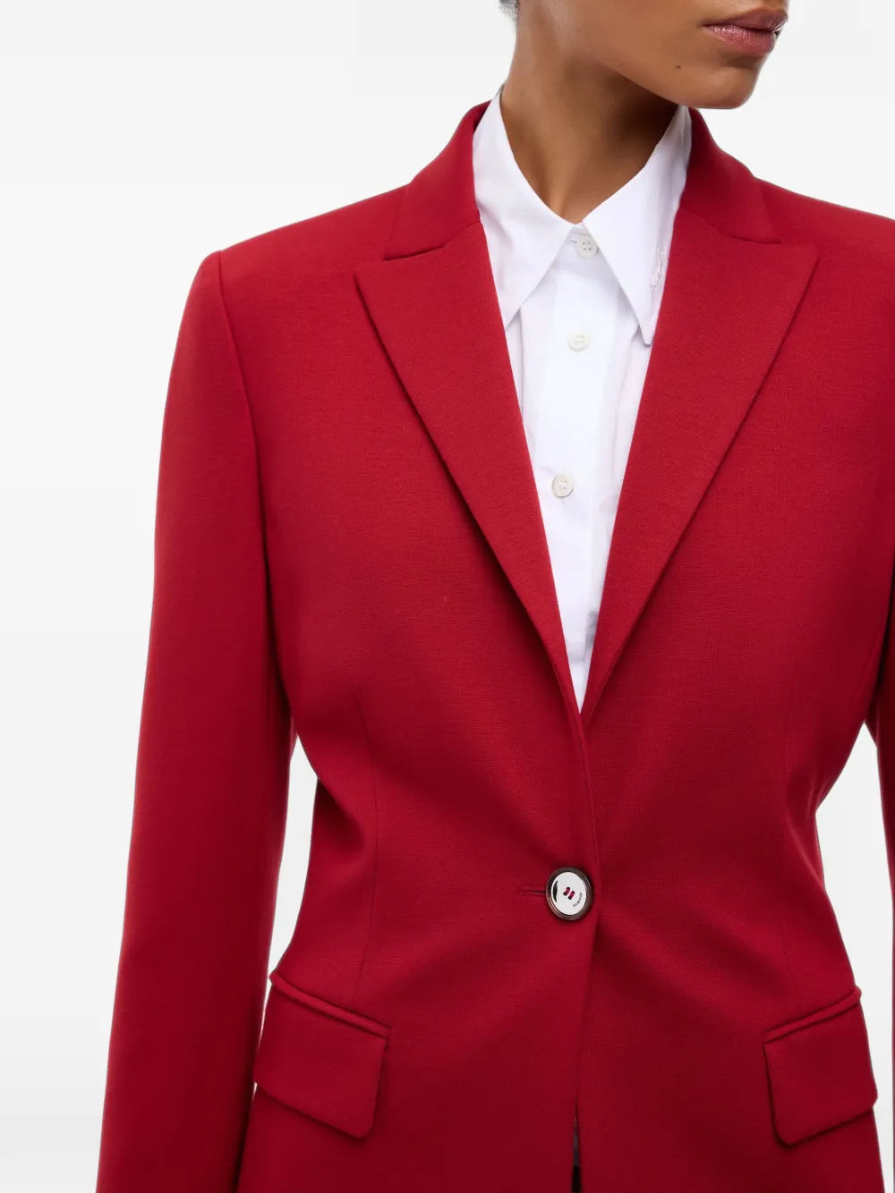 PINKO Blazer met dubbele rij knopen Rood