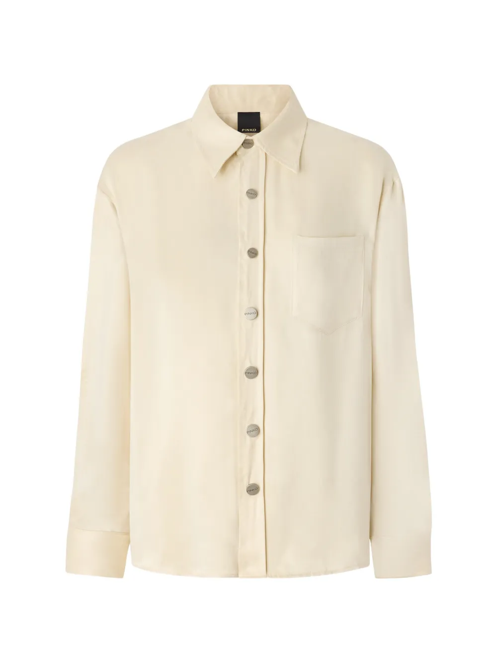 PINKO shirt in peachskin-feel twill - Toni neutri