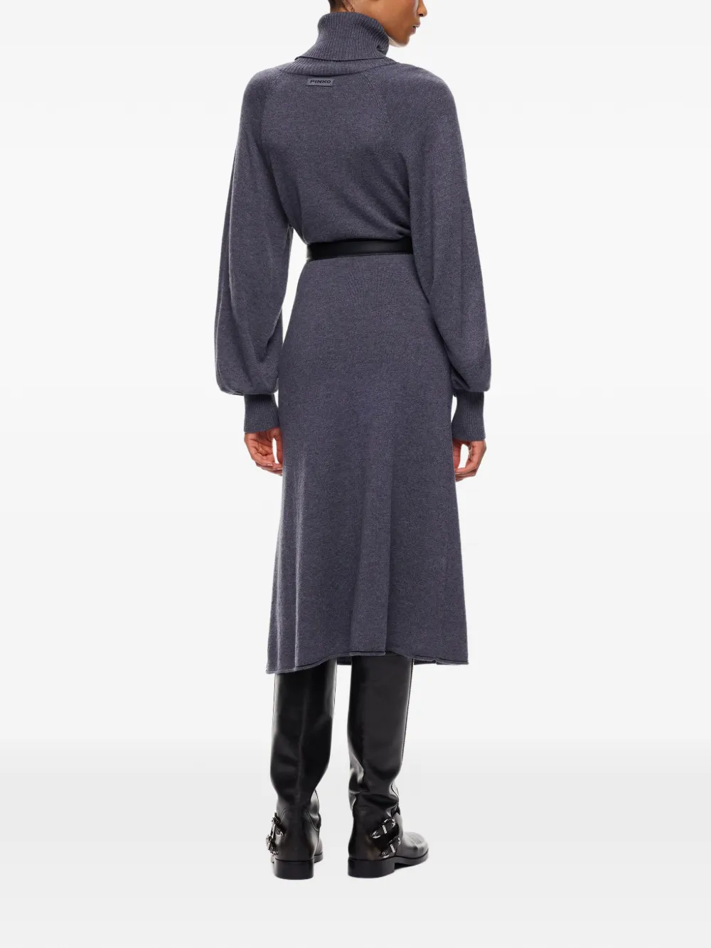PINKO Jurk met ballonmouwen en col Grijs