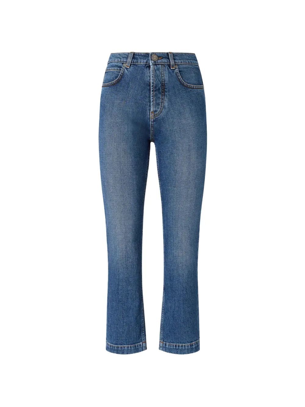 PINKO faded-effect cropped jeans - Blu