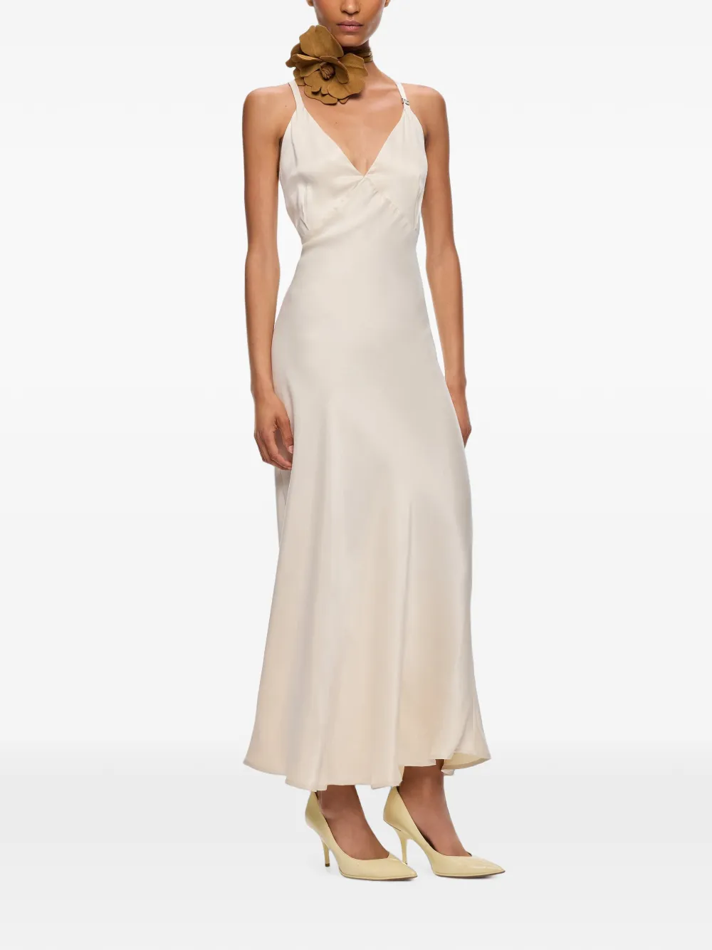 PINKO Onderjurk met satijnen afwerking Beige