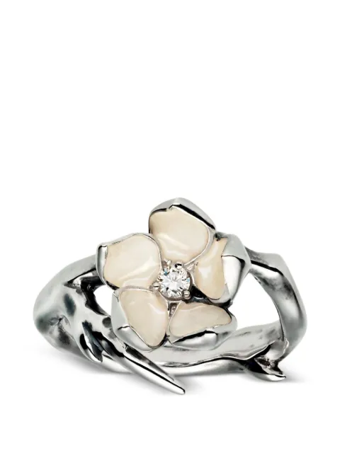 Shaun Leane anillo Cherry Blossom con diamante