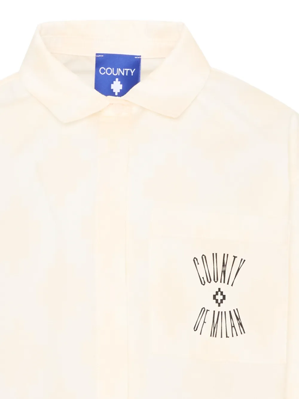COUNTY OF MILAN KIDS Hoodie met logoprint Beige