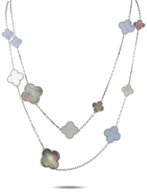 Van Cleef & Arpels Alhambra mother-of-pearl and chalcedony necklace