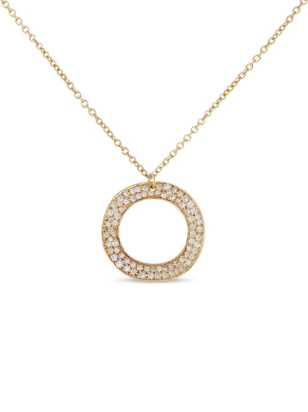 IPPOLITA diamond circular-pendant necklace - Oro