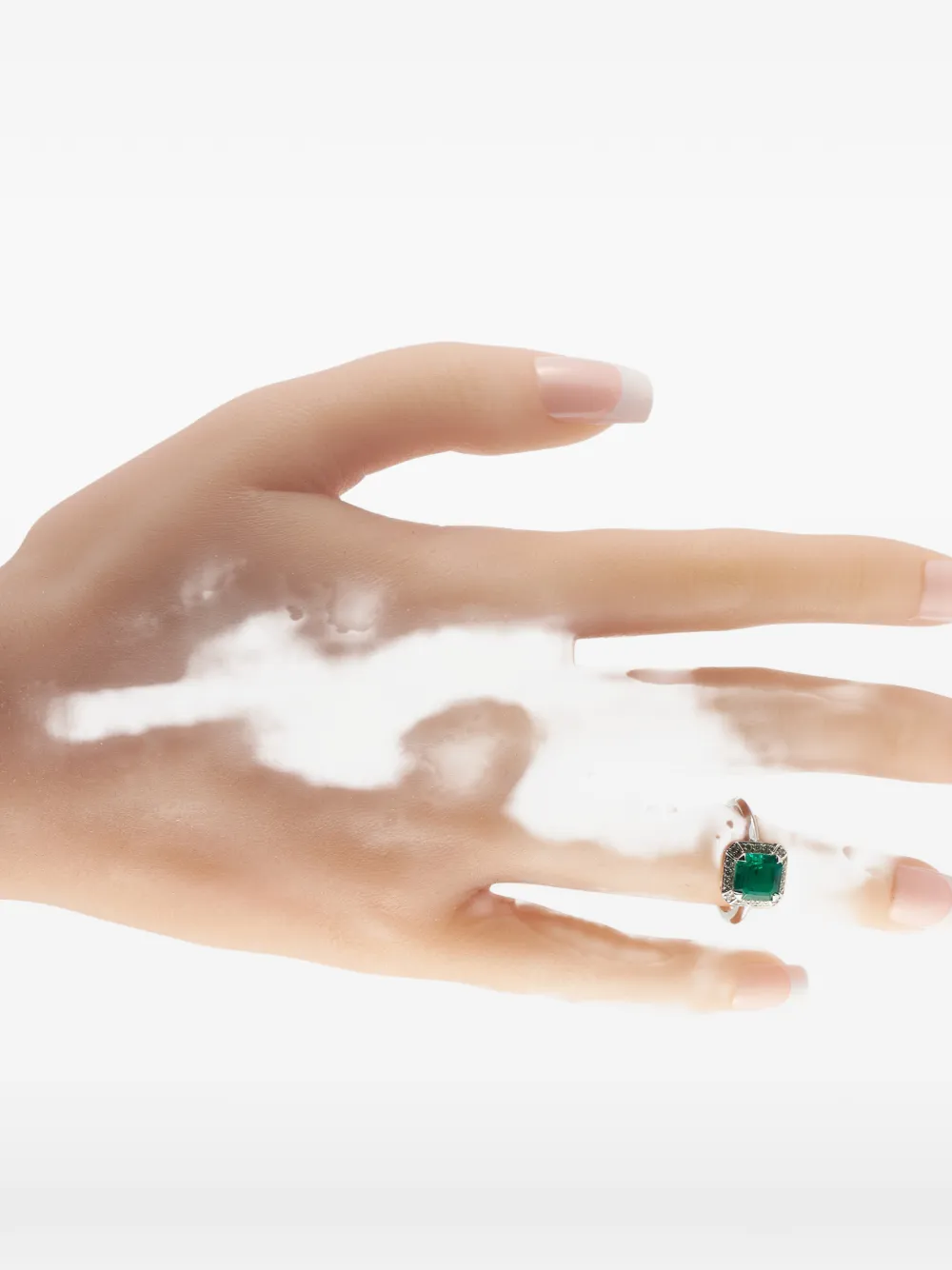 LB Exclusive emerald and diamond ring - Argento