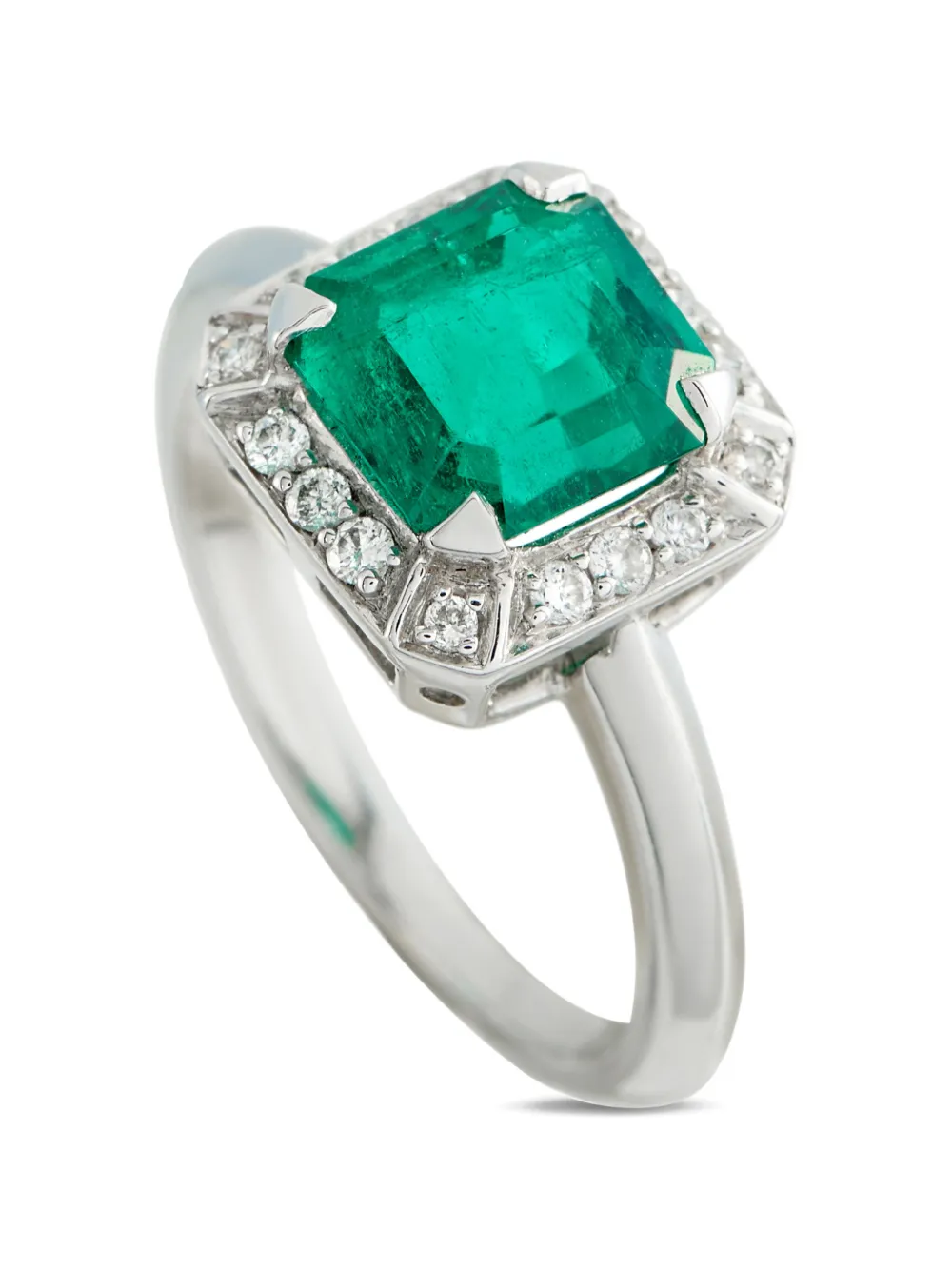 LB Exclusive emerald and diamond ring - Argento