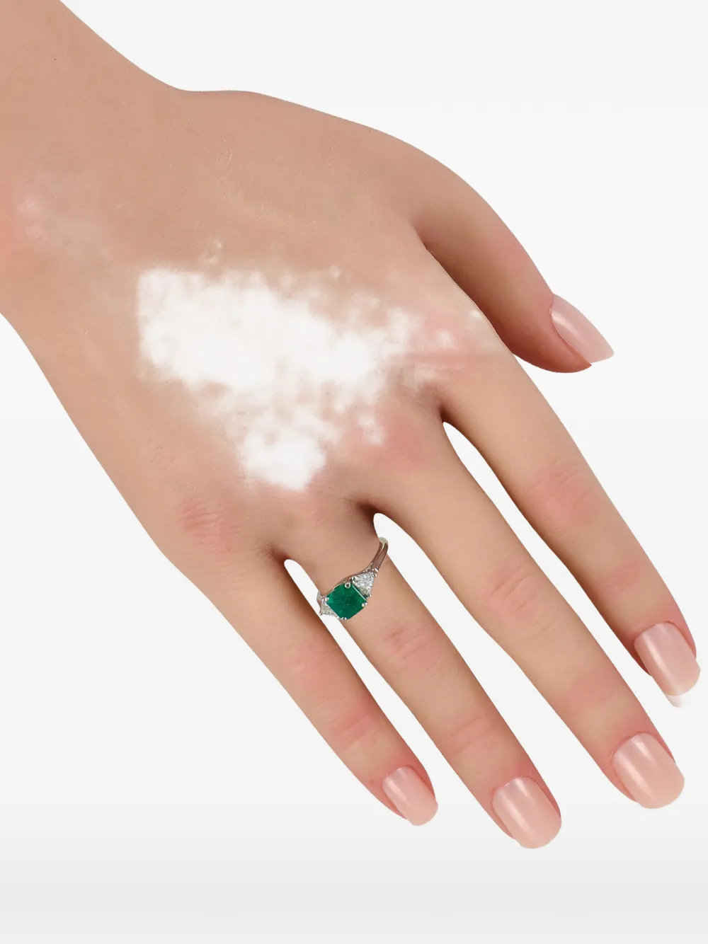 LB Exclusive emerald and diamond ring - Argento