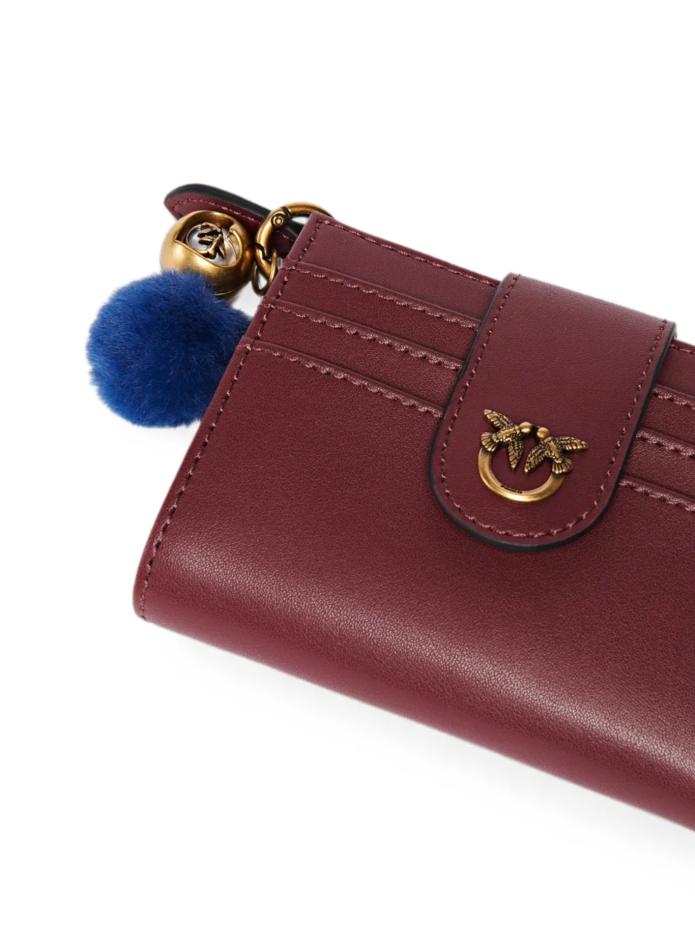 PINKO Leren portemonnee Rood