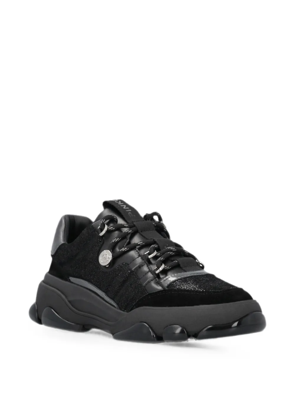 PINKO Chunky sneakers met vlakken met glitters Zwart