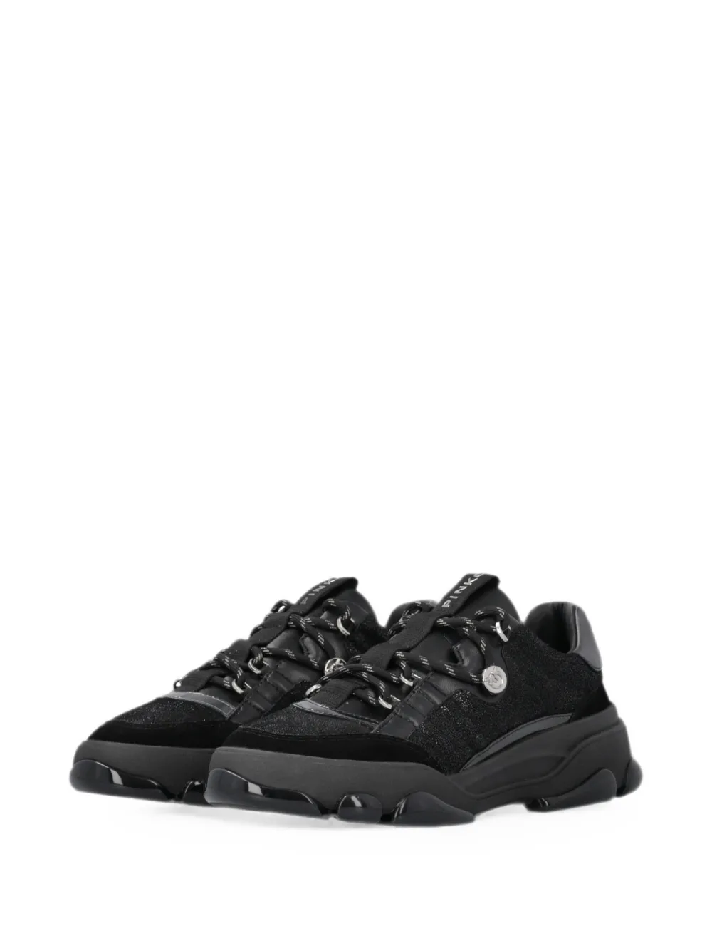 PINKO Chunky sneakers met vlakken met glitters Zwart
