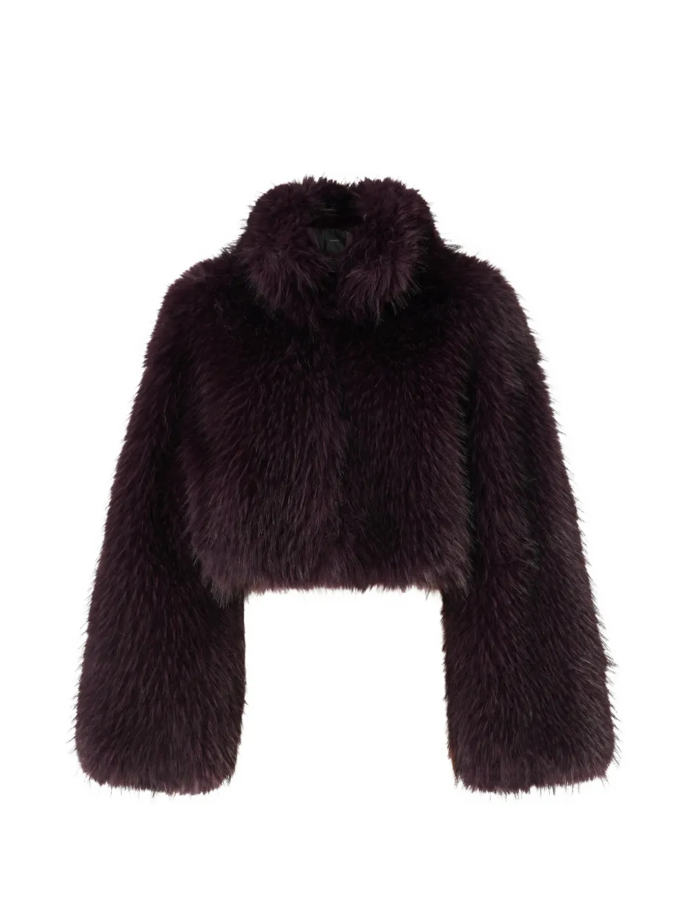 PINKO Giacca crop in pelle sintetica - Marrone