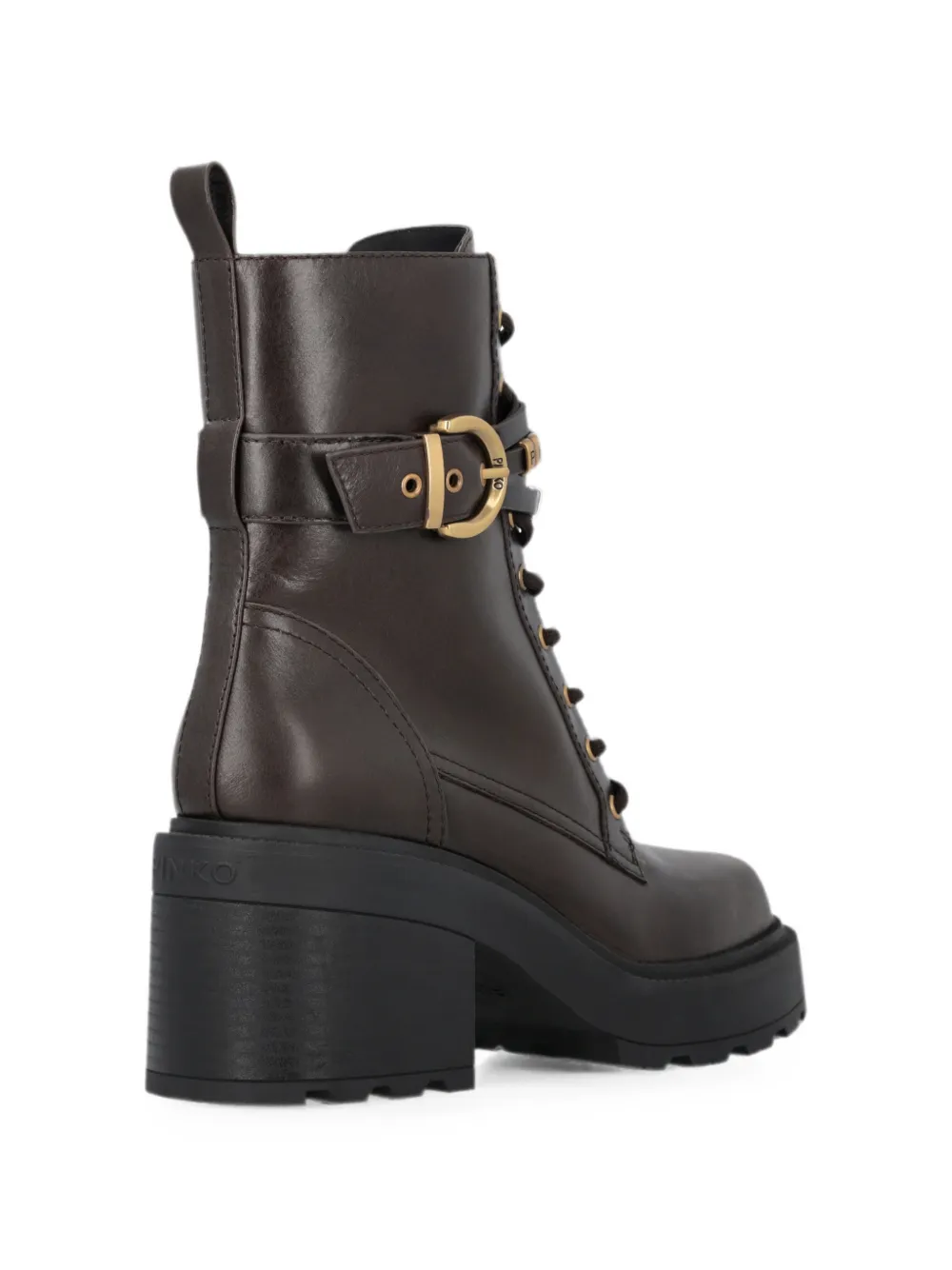 PINKO buckle-detail lace-up ankle boots Bruin