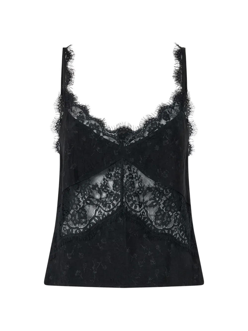 PINKO Top in pizzo - Nero