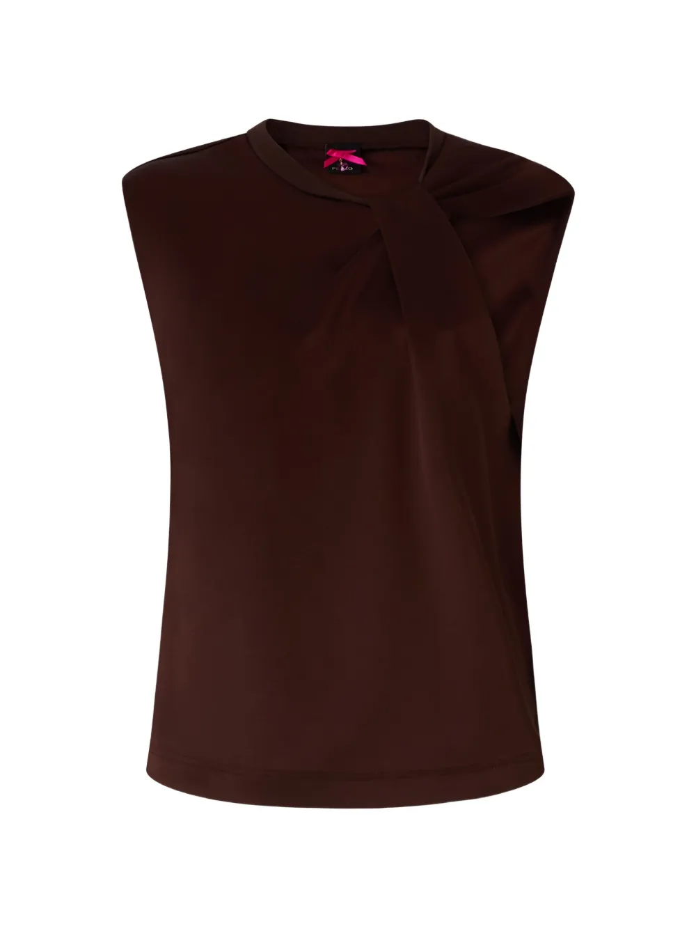 PINKO Top con spalline imbottite - Marrone