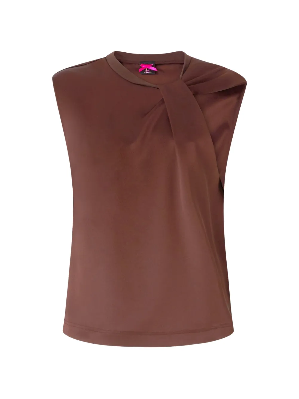 PINKO Top con spalline imbottite - Marrone