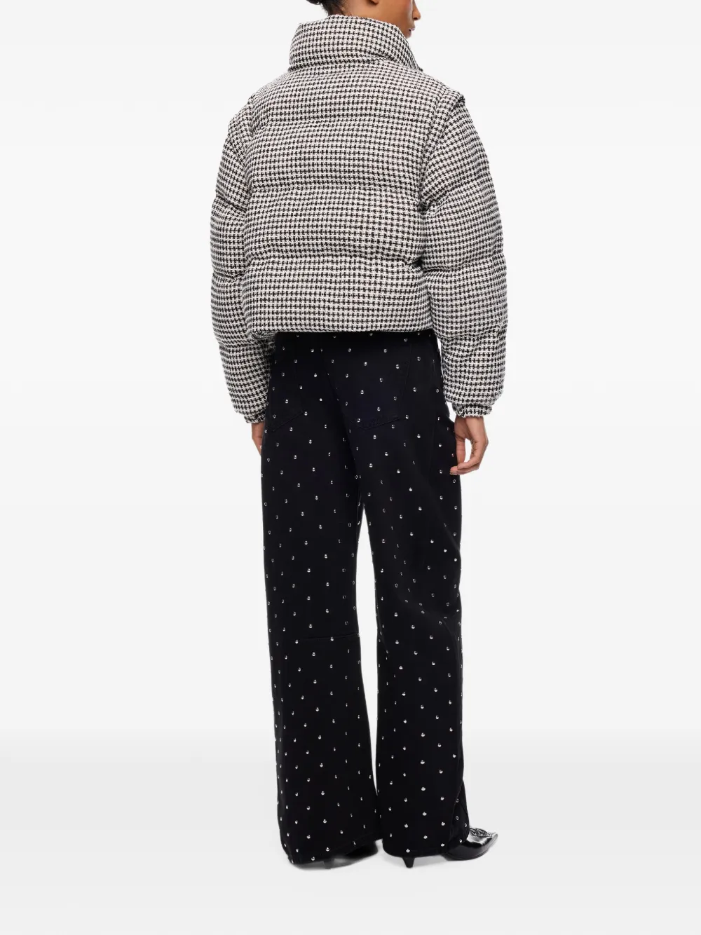 PINKO Jack met pied-de-poule print Zwart