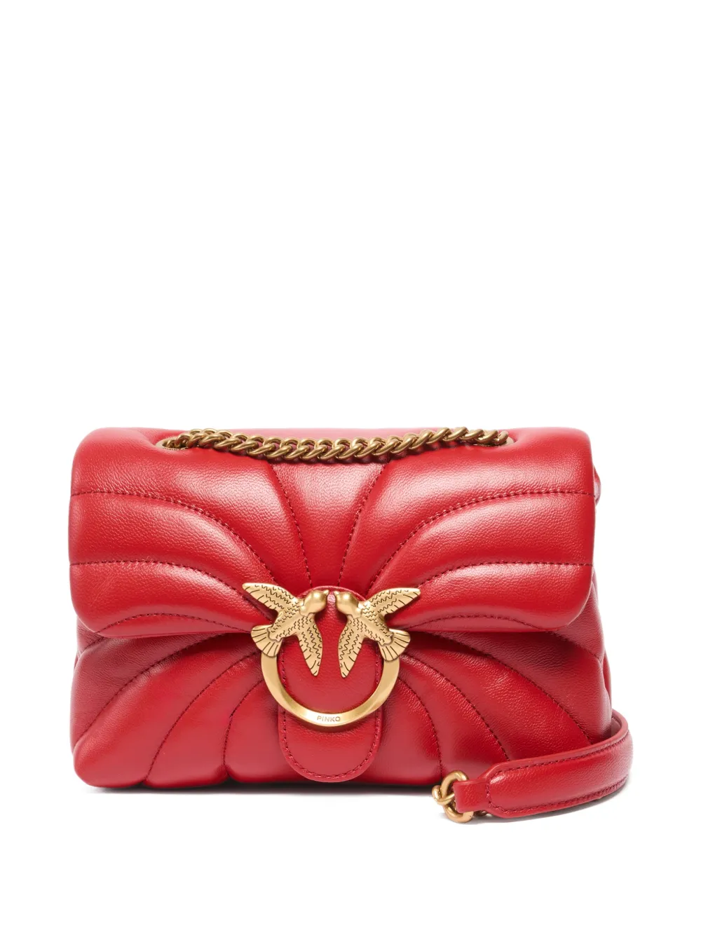 PINKO Gesteppte Love Schultertasche - Rot