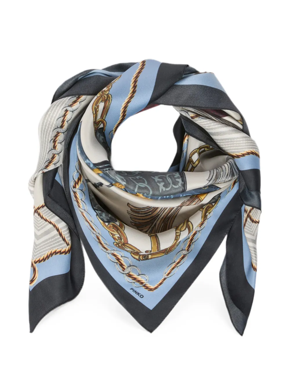PINKO Foulard con stampa grafica - Toni neutri