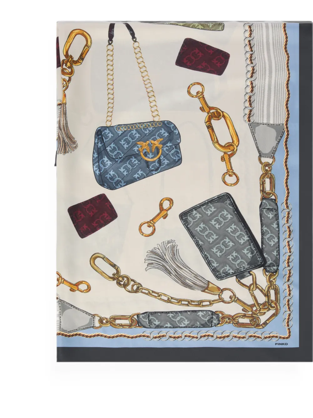 PINKO Sjaal met print Beige