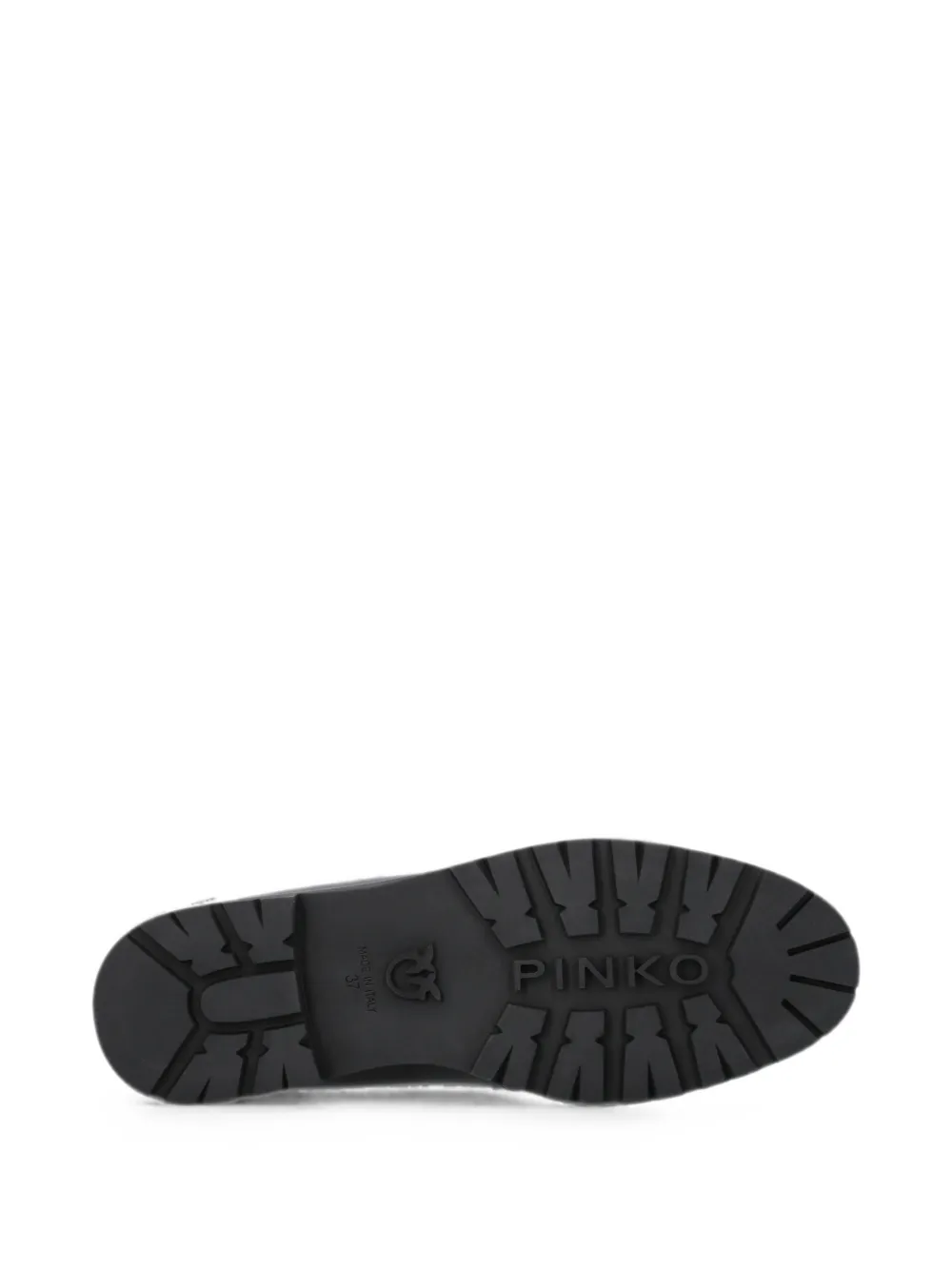 PINKO Loafers met Love Birds-plakkaat Zwart