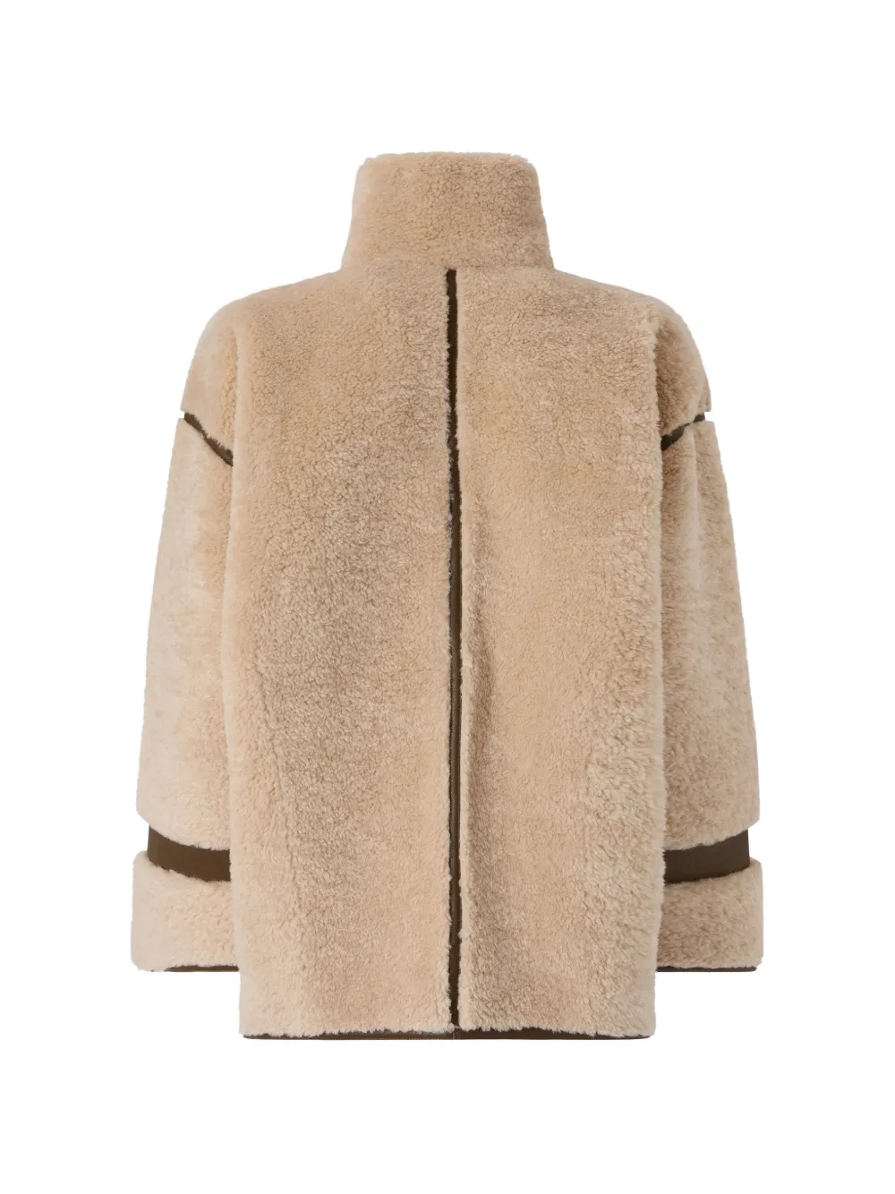 PINKO Jas van imitatie lamswol Beige
