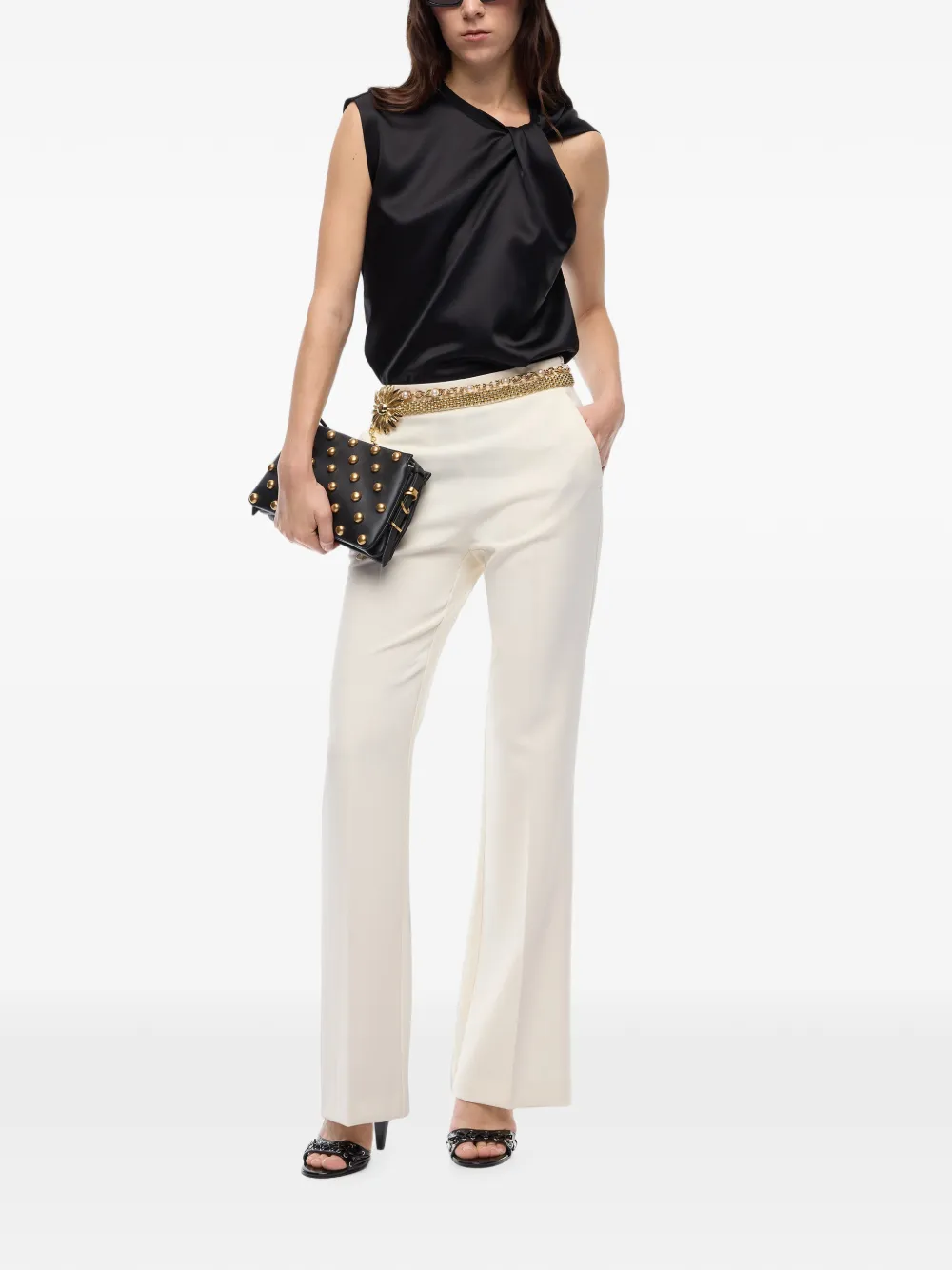PINKO Mouwloze blouse Zwart