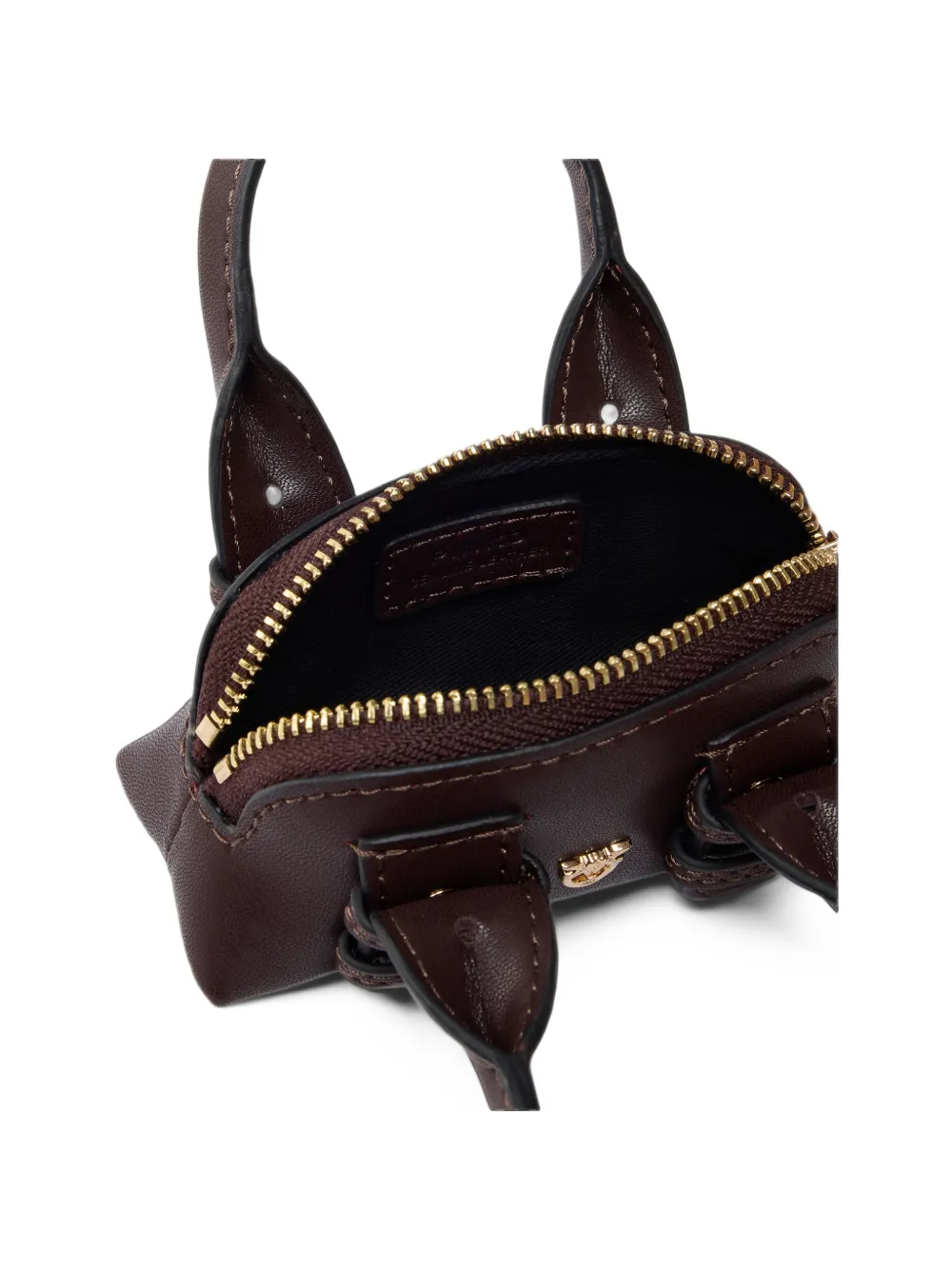 PINKO nano buckle-detail leather mini bag Rood