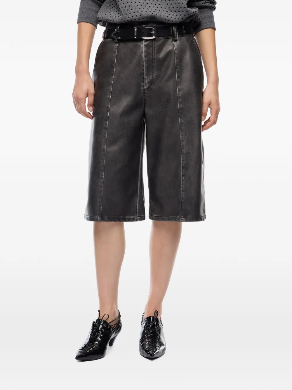PINKO Shorts met vervaagd effect en vlakken Grijs