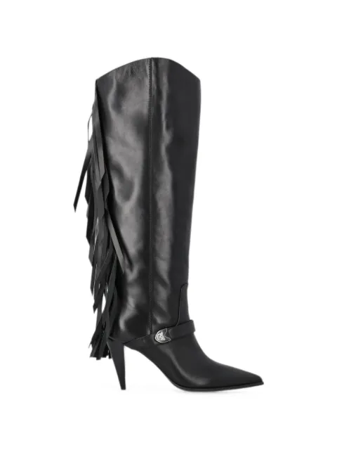 PINKO botas con detalle de flecos