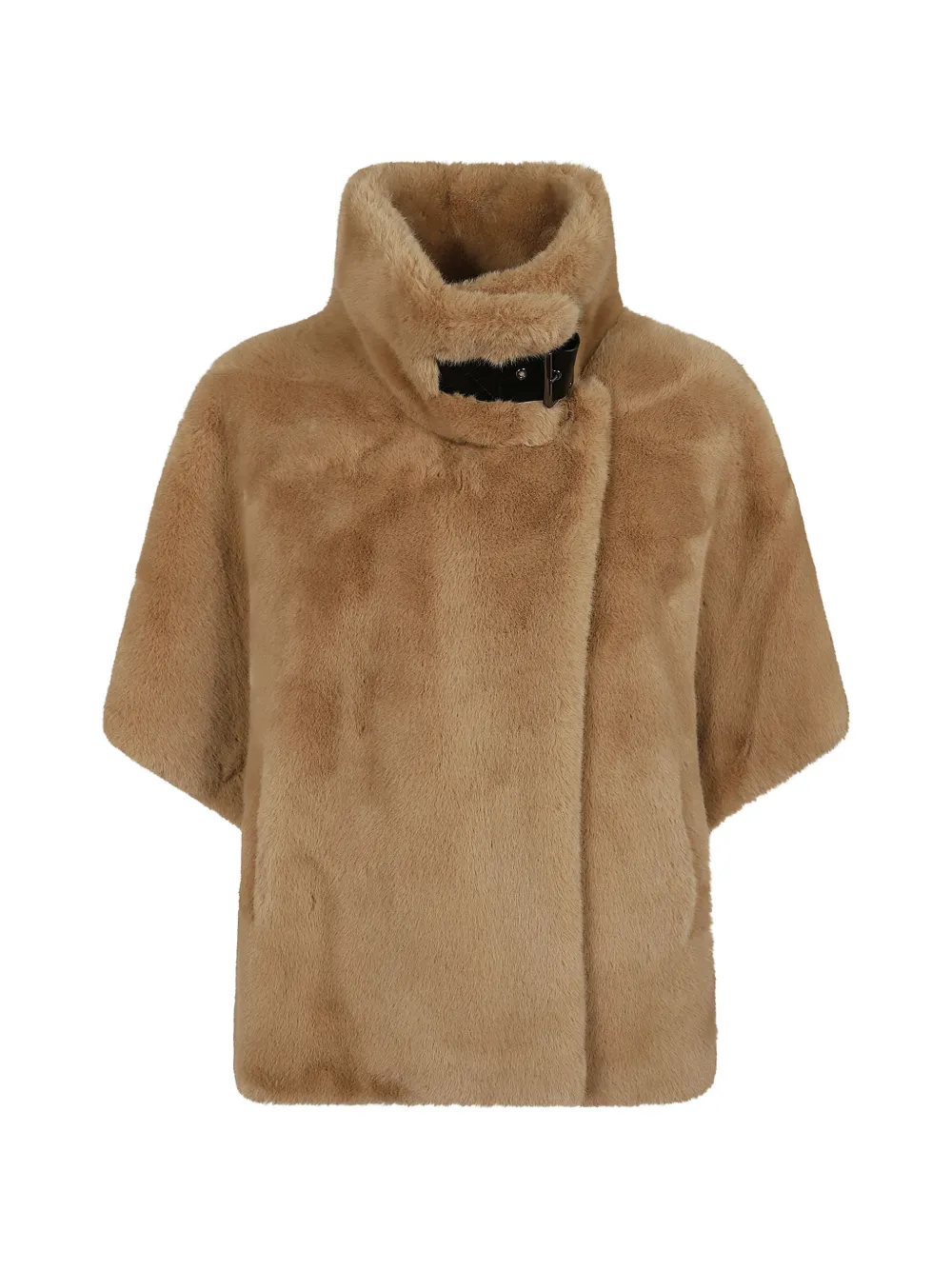 PINKO faux-fur buckle-fastening jacket - Toni neutri