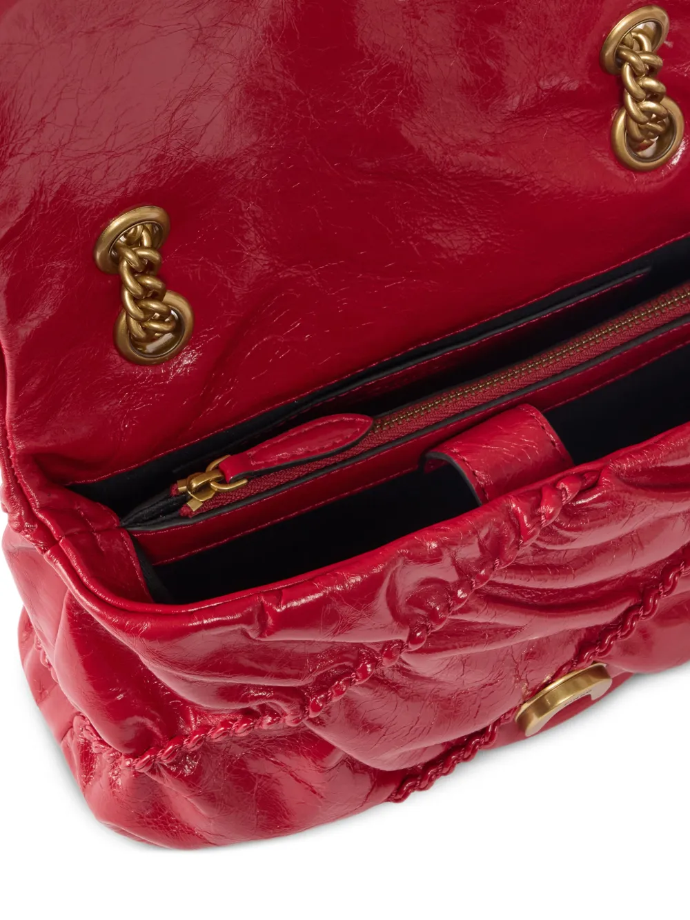PINKO Love Bird schoudertas met ruches Rood