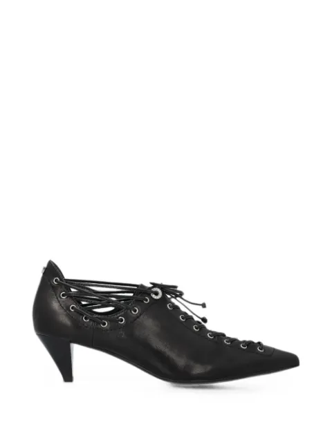 PINKO lace-up leather pumps