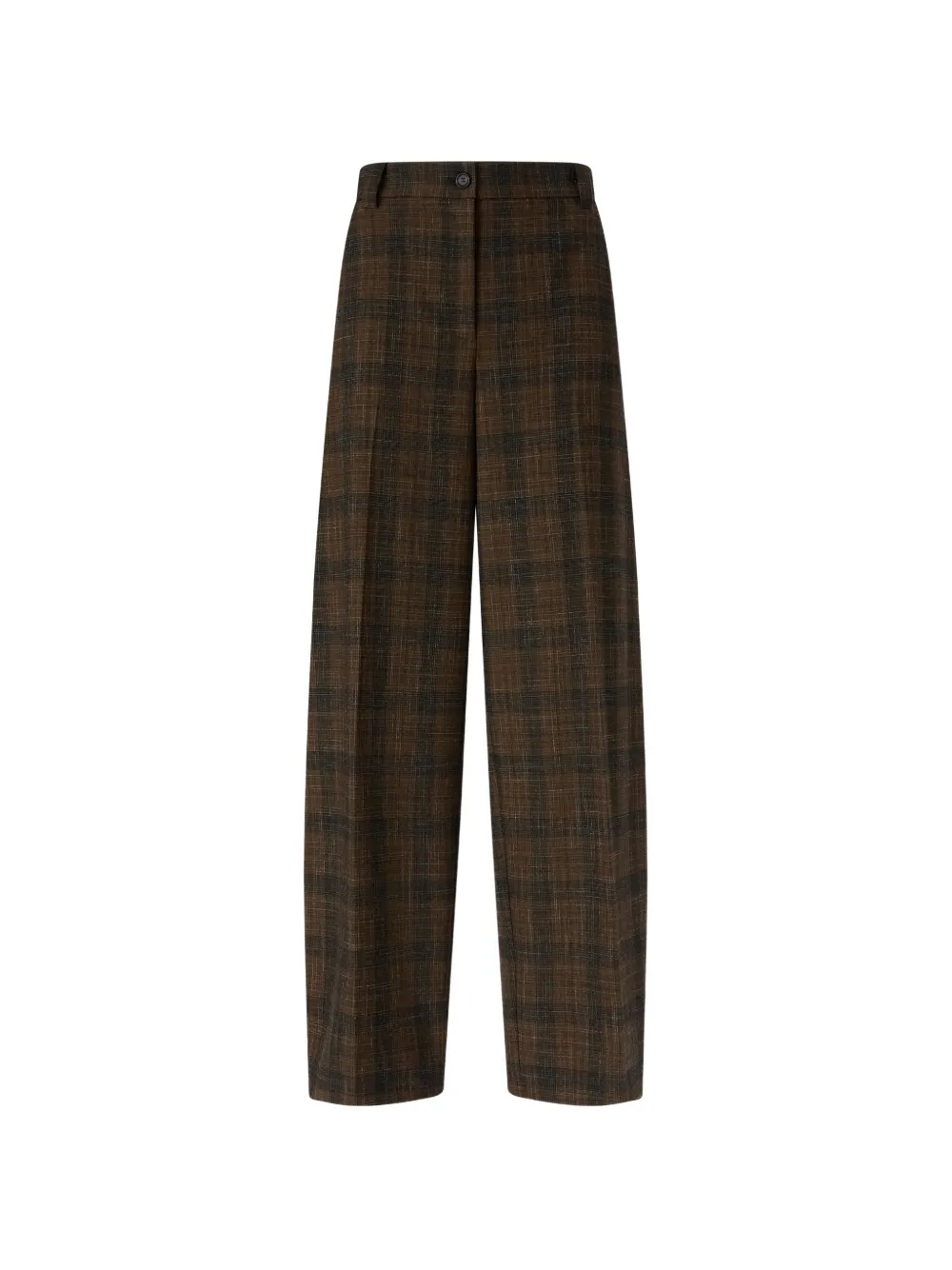 PINKO check-pattern wide-leg trousers Bruin