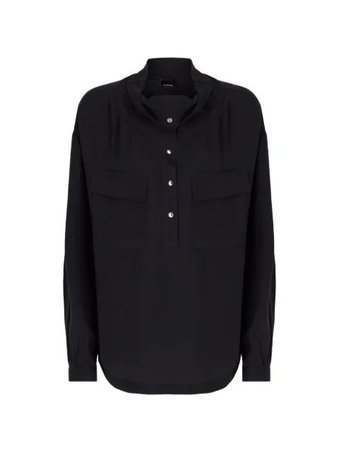 PINKO chest-pocket blouse