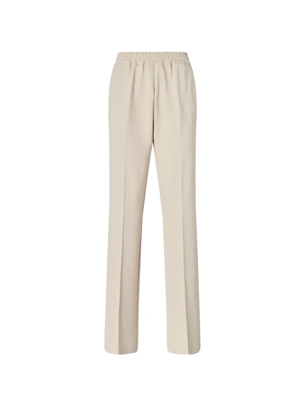 PINKO elasticated-waist pressed-crease trousers - Nude
