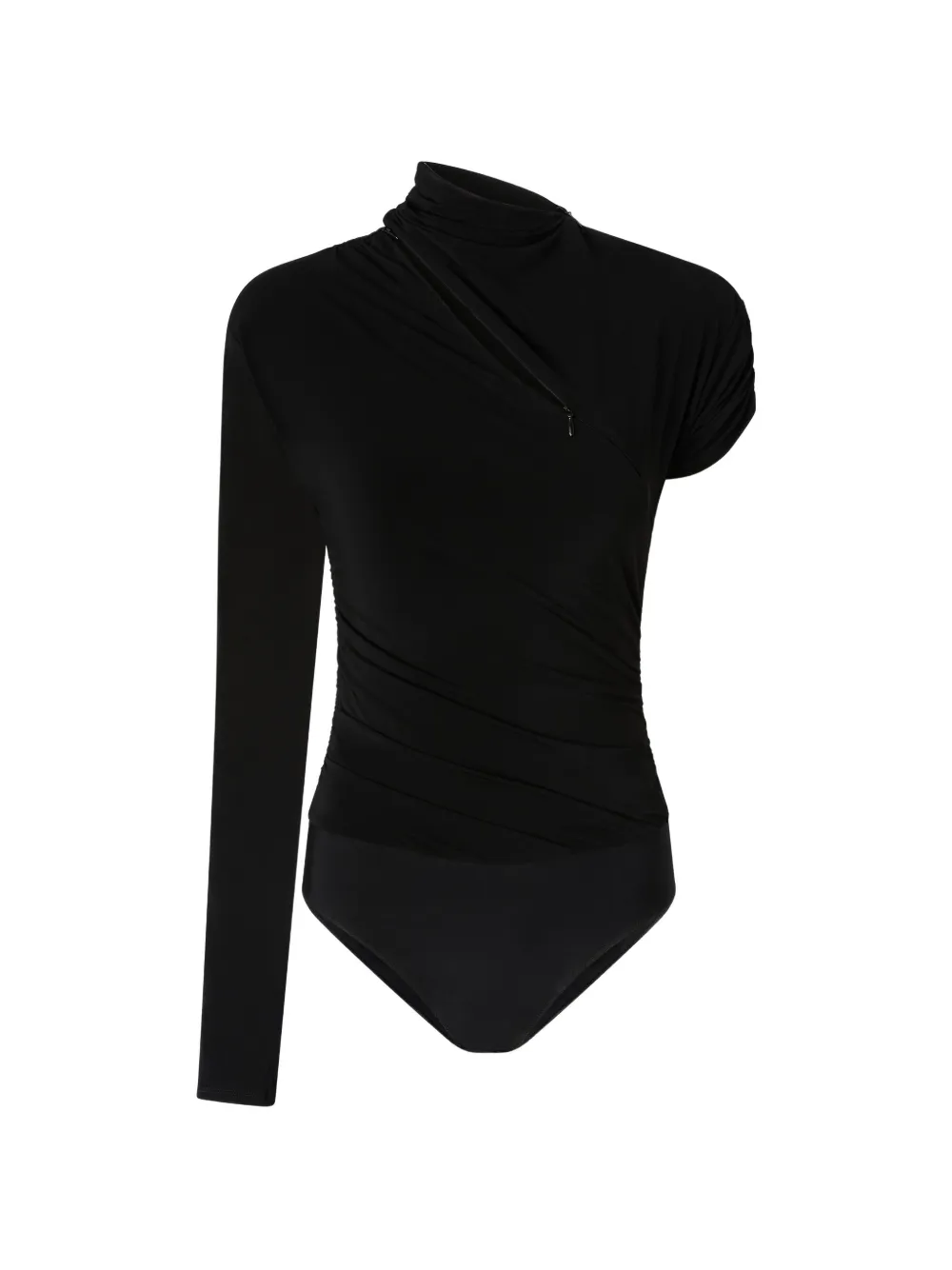 PINKO bodysuit with asymmetric sleeves - Schwarz