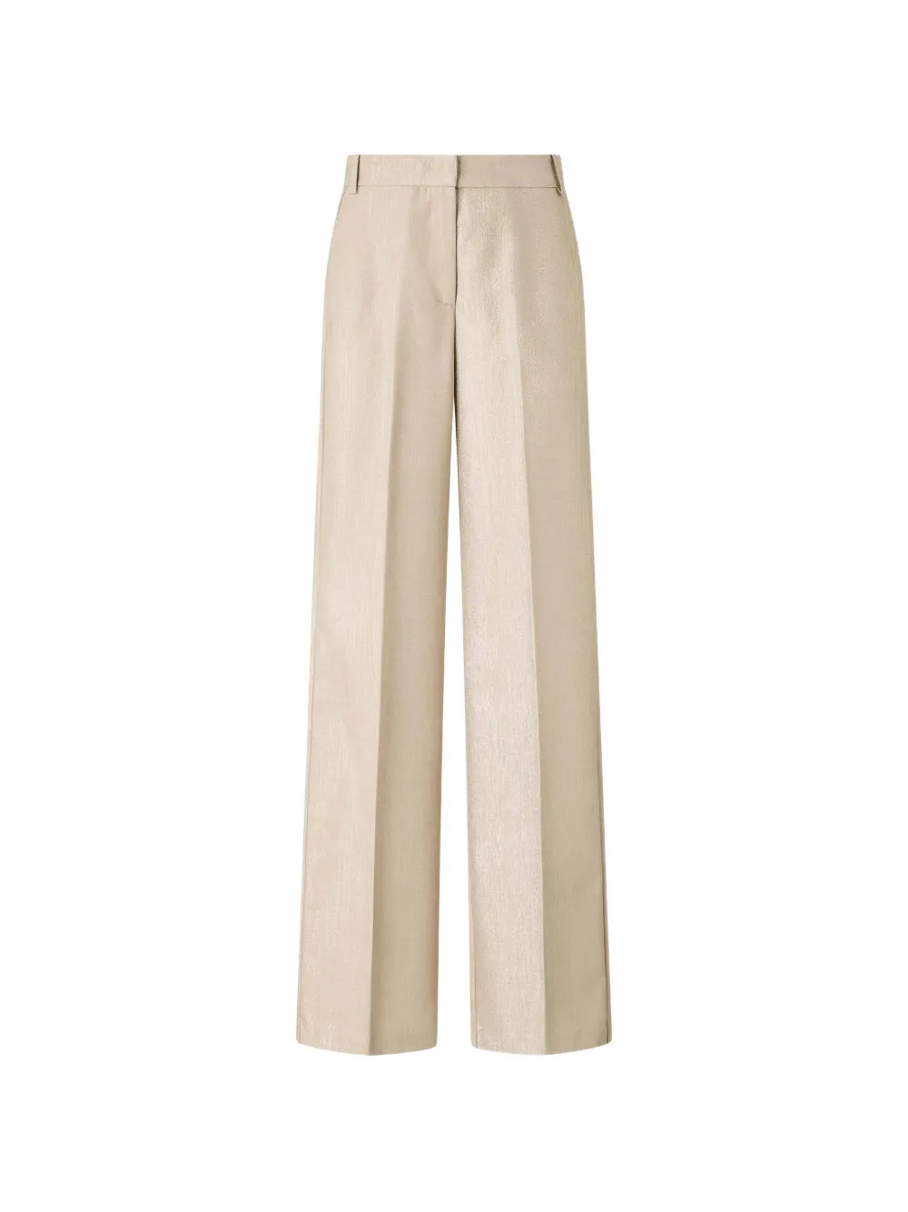 PINKO metallic pressed-crease trousers - Neutrals