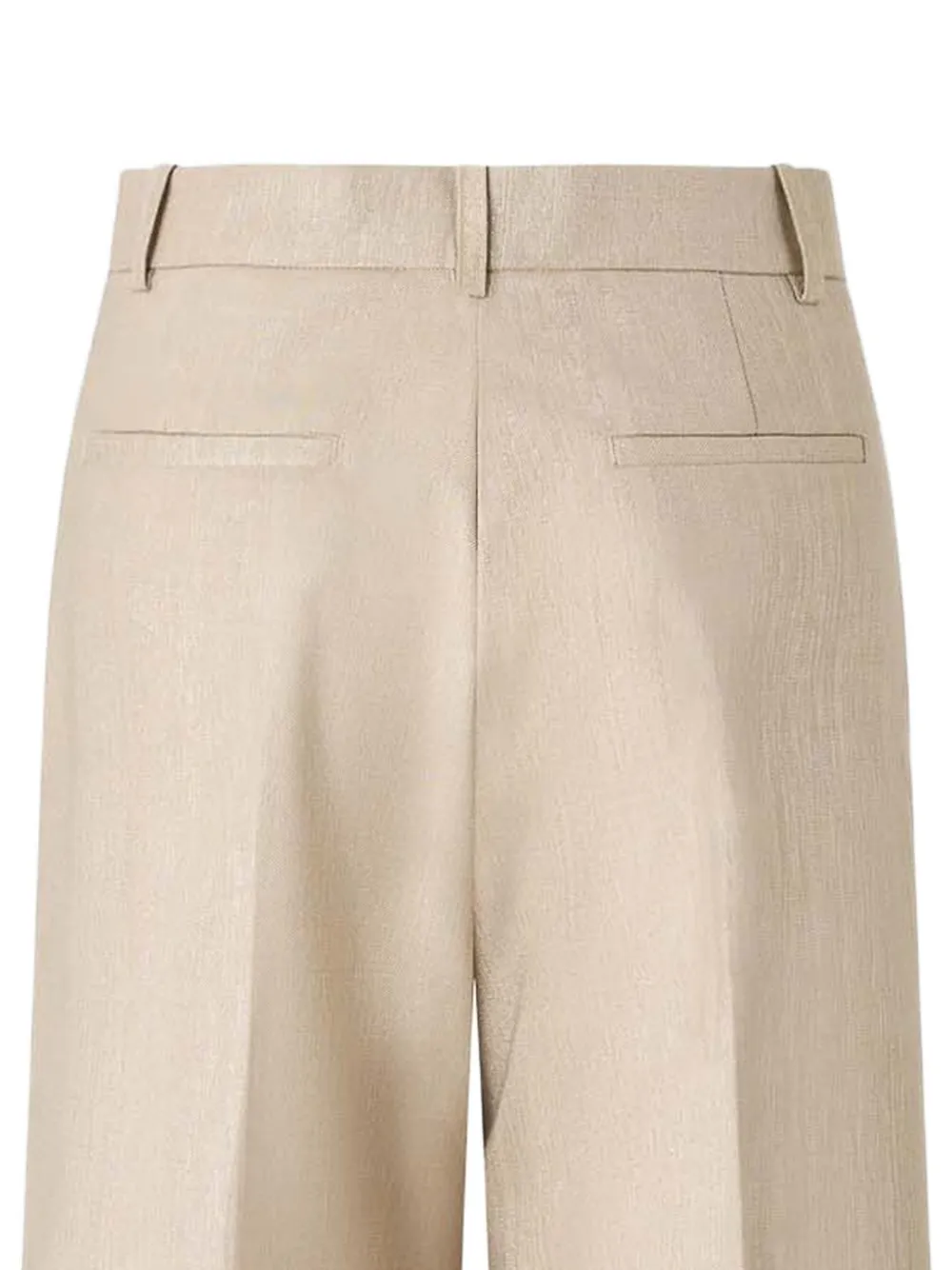 PINKO Geplooide broek met metallic afwerking Beige